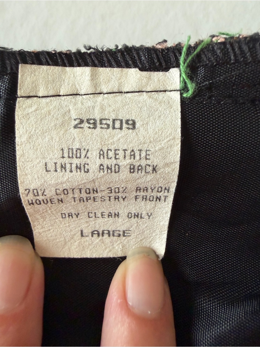 Talbots Paisley Brocade Vest in Black with Multicolor Accents - Picture 8 of 8